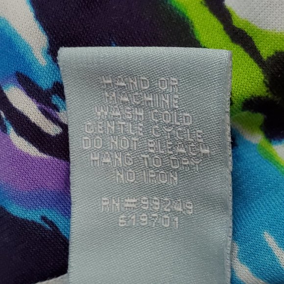 Liz & Me Colorful Fun Short Sleeve Pullover Stretchy Top Size 1X (18/20W) - Picture 11 of 12